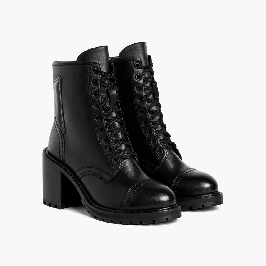 Black Thursday Boots Rebel Leather Women's High Heels | SG415FDN