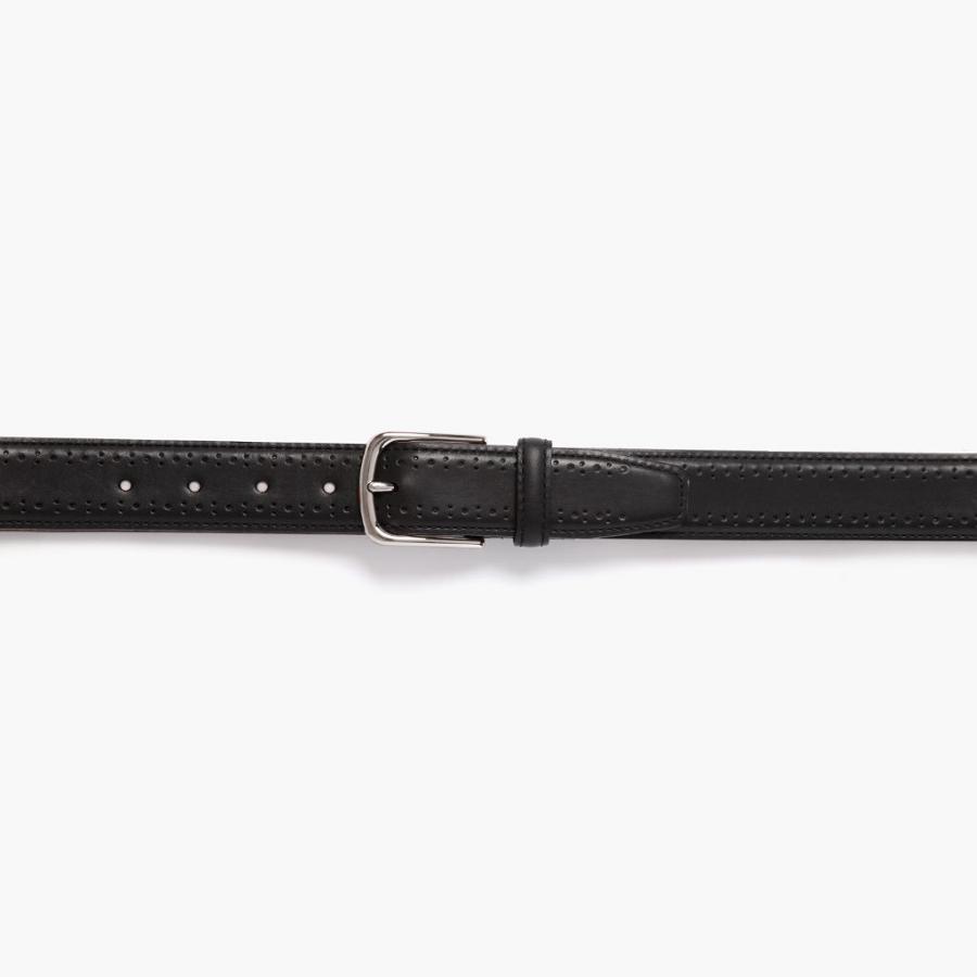 Black Thursday Brogue Leather Men's Belts | SG292UZG