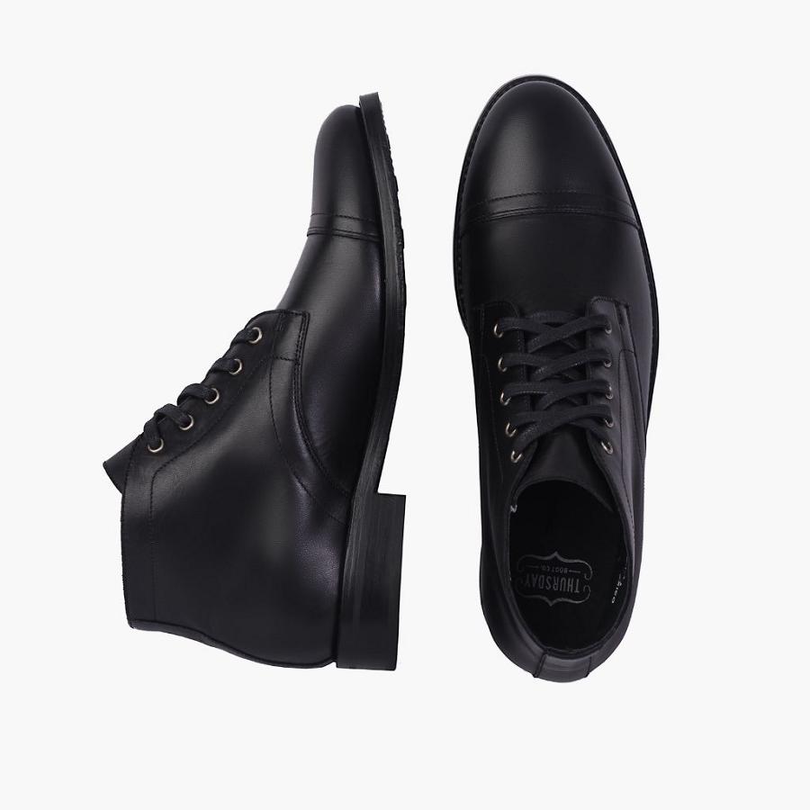 Black Thursday Cadet Leather Men's Chukka Boots | SG44XYU