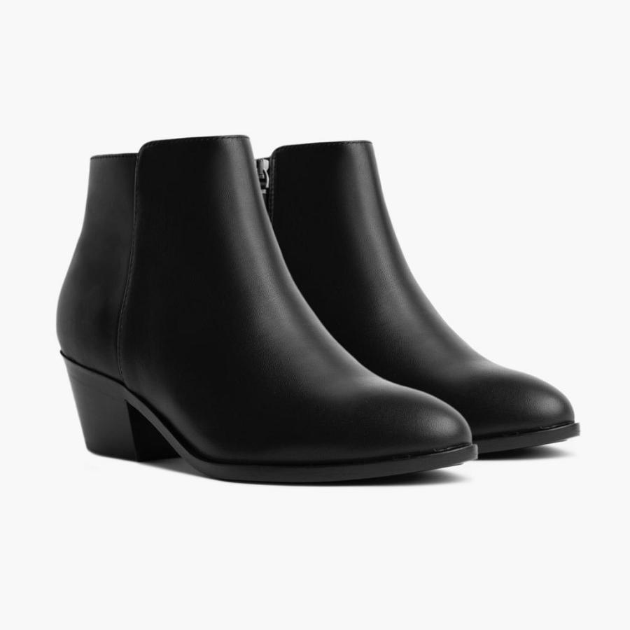 Black Thursday Downtown Leather Women's Booties | SG353BEX