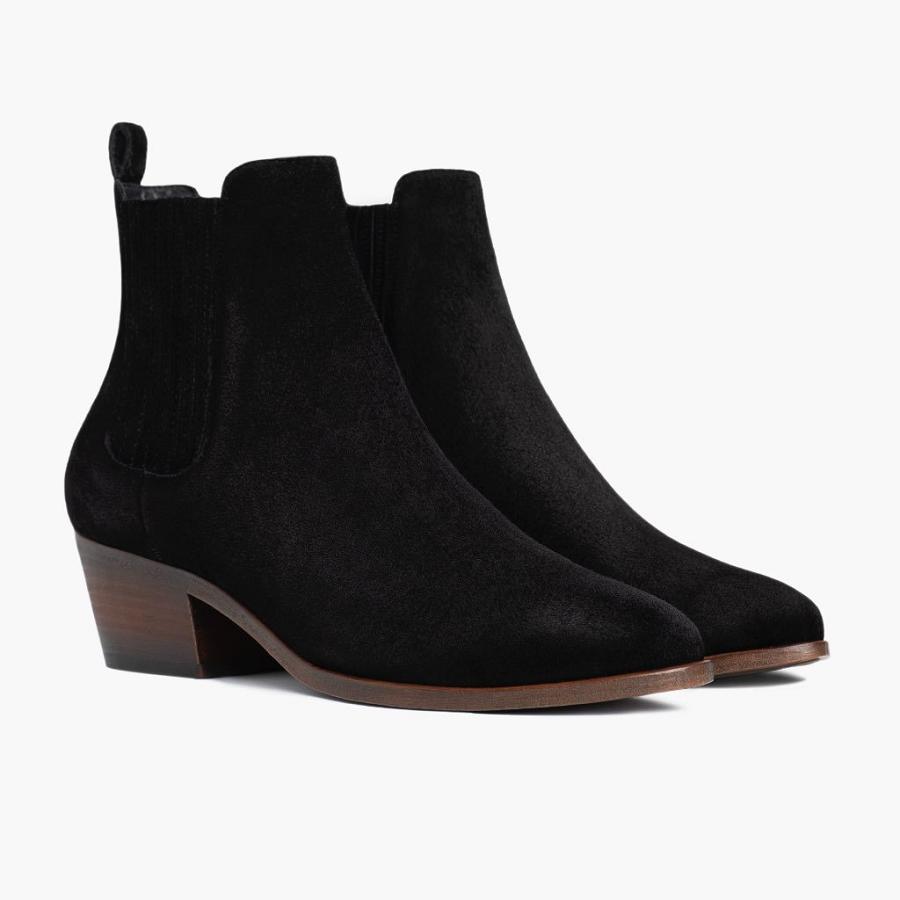 Black Thursday Dreamer Suede Women's Booties | SG382XYU