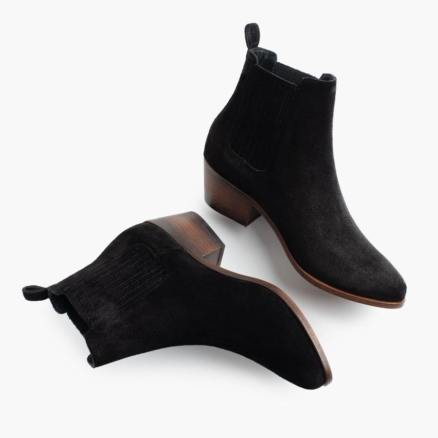 Black Thursday Dreamer Suede Women's Booties | SG382XYU