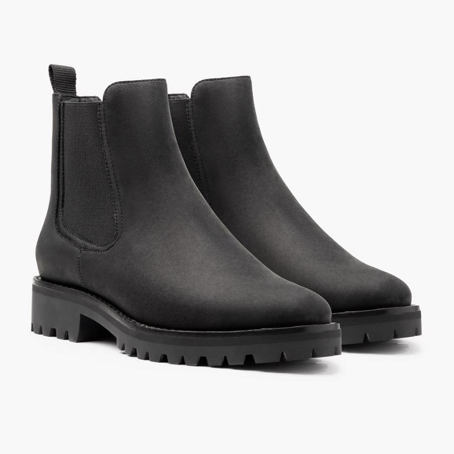 Black Thursday Legend Leather Women's Chelsea Boots | SG393PJJ