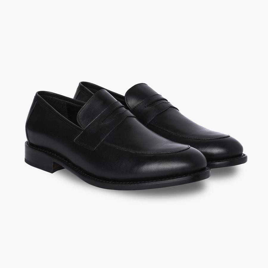 Black Thursday Lincoln Leather Men's Dress Shoes | SG252XYU