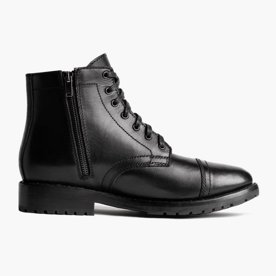 Black Thursday Major Leather Men's Boots | SG200XYU