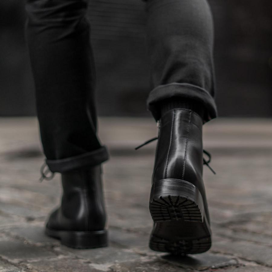 Black Thursday Major Leather Men's Boots | SG200XYU