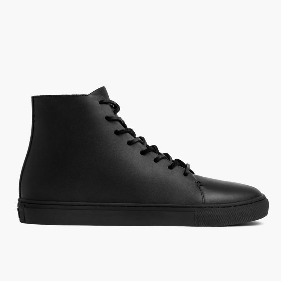 Black Thursday Premier High Tops Leather Classic Men's Sneakers | SG218EBC