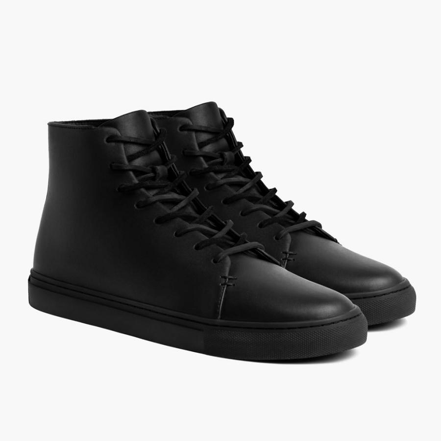 Black Thursday Premier High Tops Leather Classic Men\'s Sneakers | SG218EBC