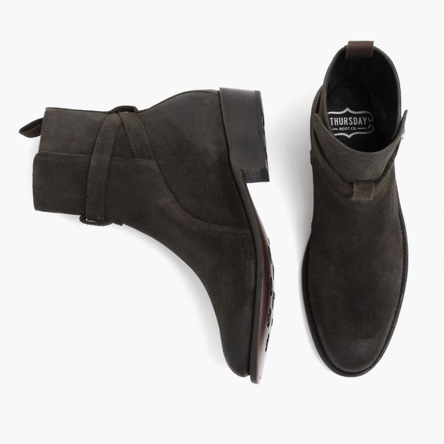 Black Thursday Rogue Suede Men's Chelsea Boots | SG37WNB