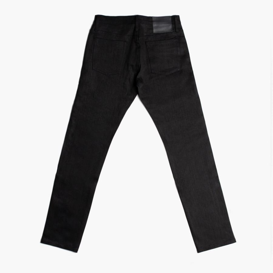 Black Thursday Stretch Selvedge Tapered Cotton Men's Jeans | SG278XYU