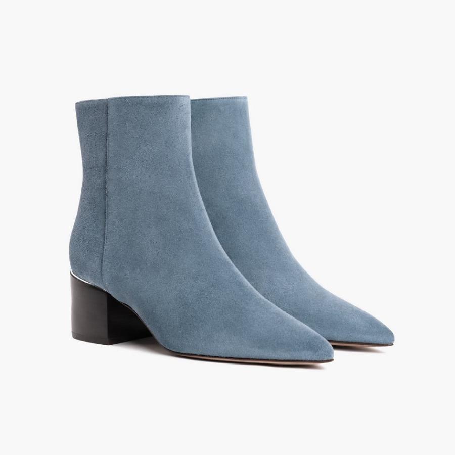 Blue Thursday Luna Suede Women's Booties | SG389FDN