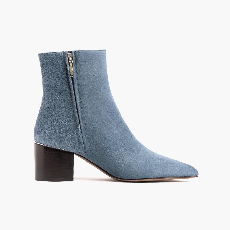 Blue Thursday Luna Suede Women's Booties | SG389FDN