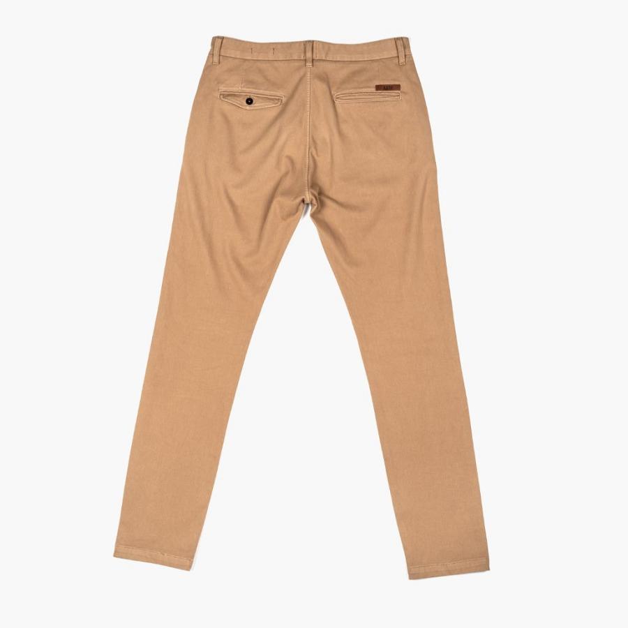 Brown Thursday Axe Slim Fit Chinos Cotton Men's Pants | SG279ZUT