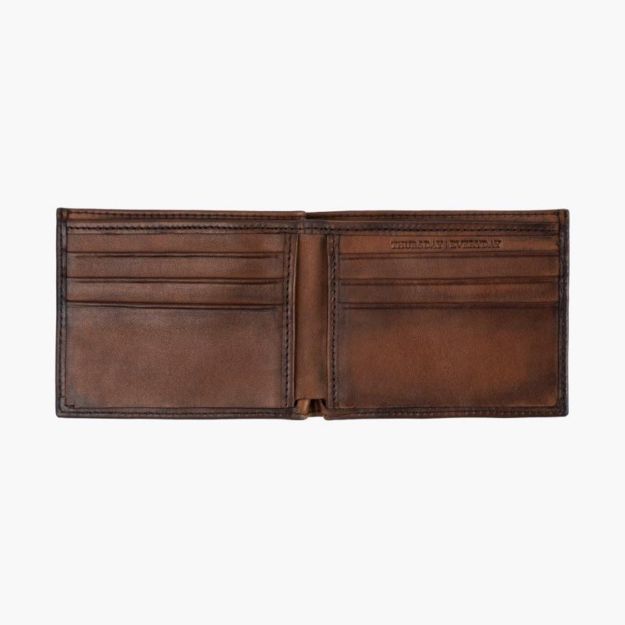 Brown Thursday Bifold Leather Rugged & Resilient Men's Wallets | SG167WNB