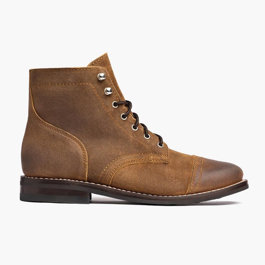 Brown Thursday Captain Suede Men's Lace Up Boots | SG86TCE