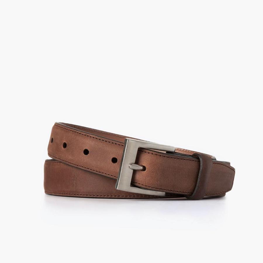 Brown Thursday Classic Leather Arizona Resilient Men\'s Belts | SG296EBC