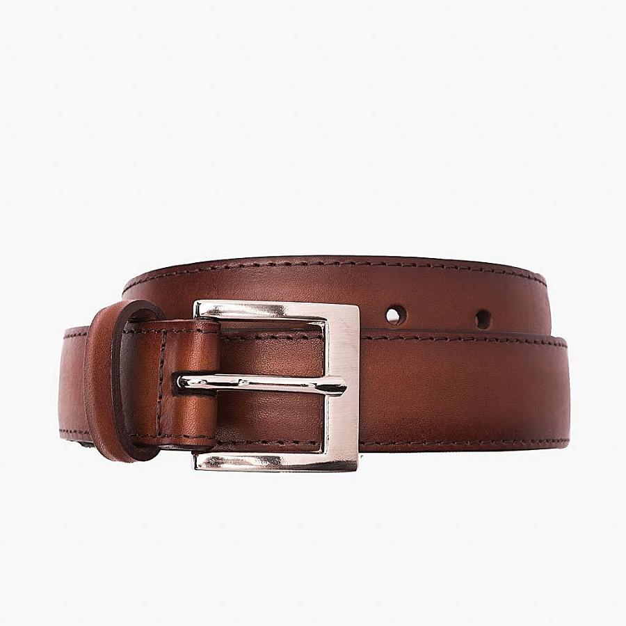 Brown Thursday Classic Leather Resilient Men\'s Belts | SG297WNB