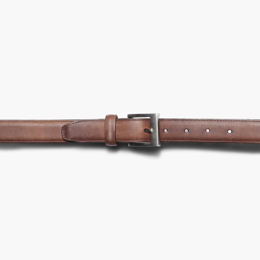 Brown Thursday Classic Leather Rugged Men's Belts | SG18XYU