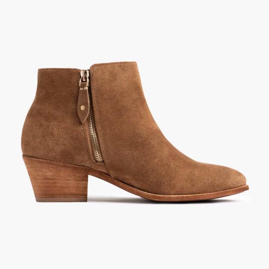 Brown Thursday Downtown Suede Women's Boots | SG390DFM4