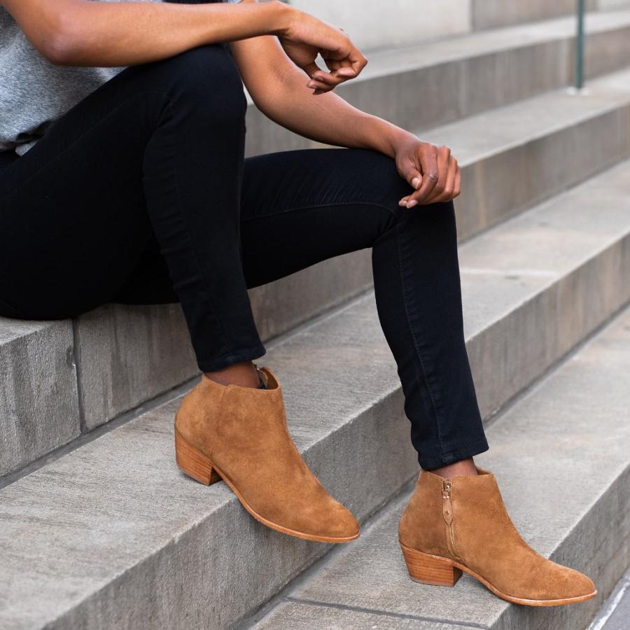 Brown Thursday Downtown Suede Women's Boots | SG390DFM4