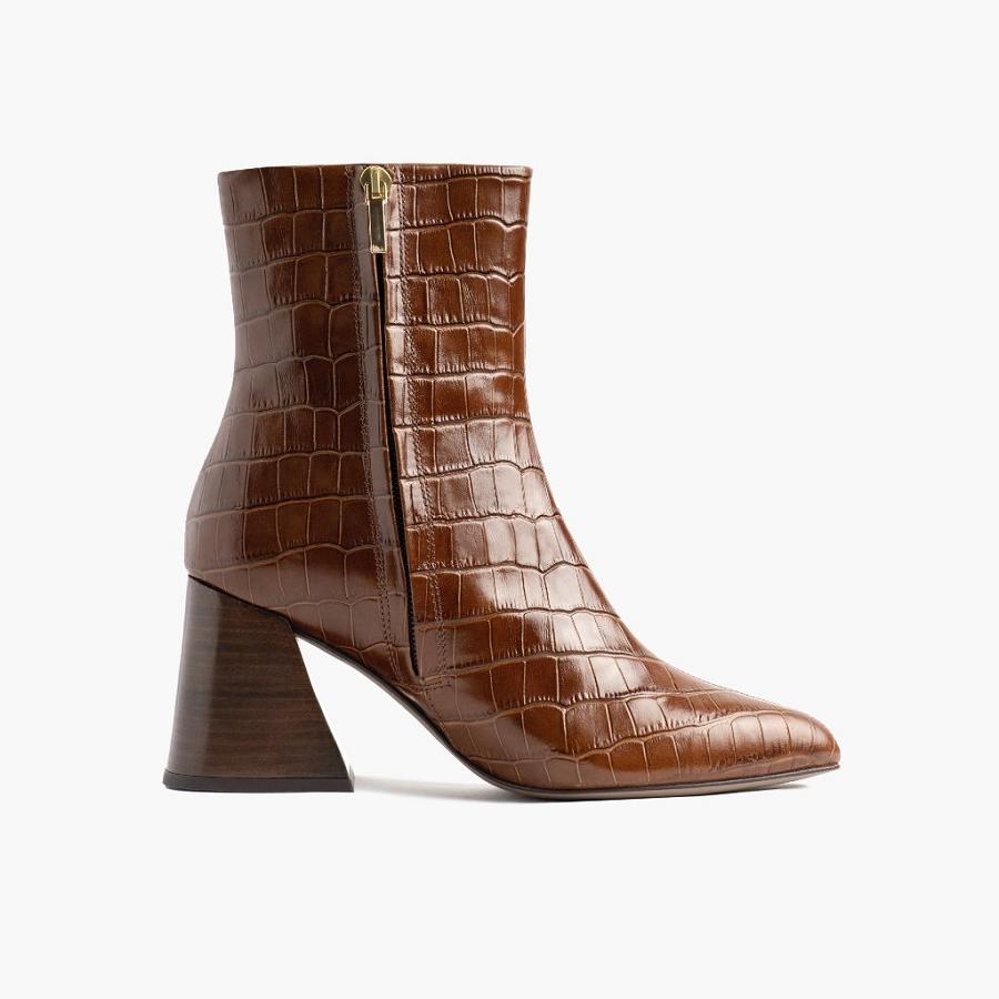 Brown Thursday Heartbreaker Leather Women's Boots | SG390DFM8