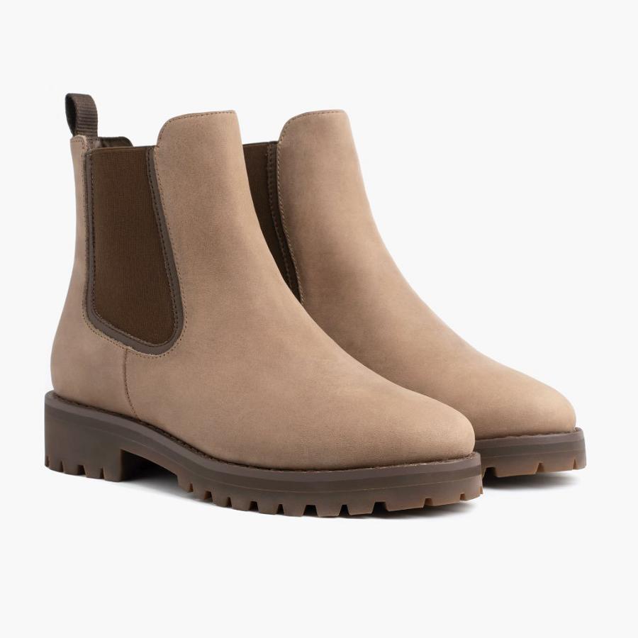 Brown Thursday Legend Leather Women's Chelsea Boots | SG381CTV