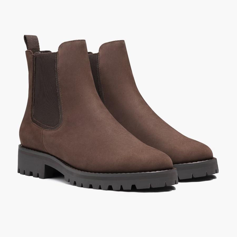 Brown Thursday Legend Nubuck Women's Chelsea Boots | SG395ILH