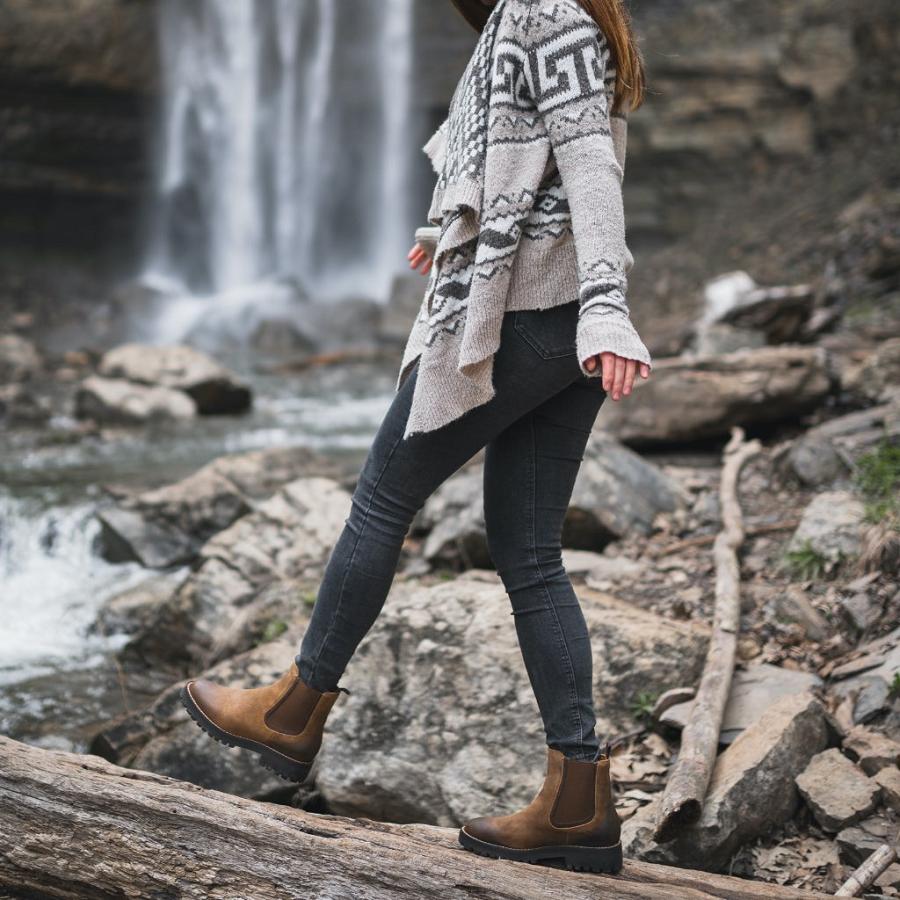 Brown Thursday Legend Suede Women's Chelsea Boots | SG396UZG