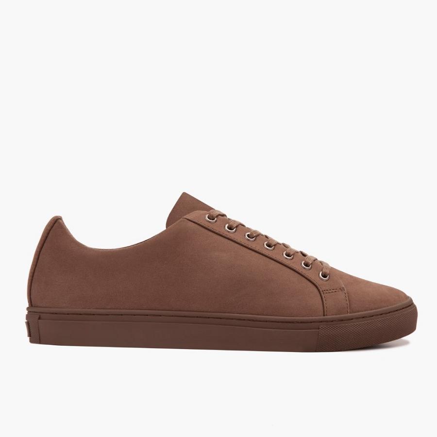 Brown Thursday Premier Low Tops Nubuck Men's Sneakers | SG228LIS