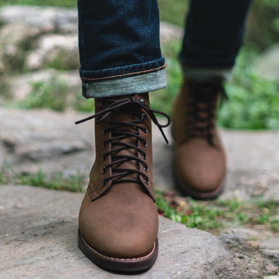 Brown Thursday President Leather Rugged & Resilient Men's Boots | SG206GSO