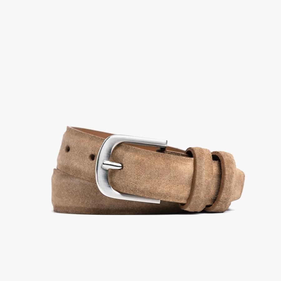 Brown Thursday Refined Suede Men\'s Belts | SG309HAP