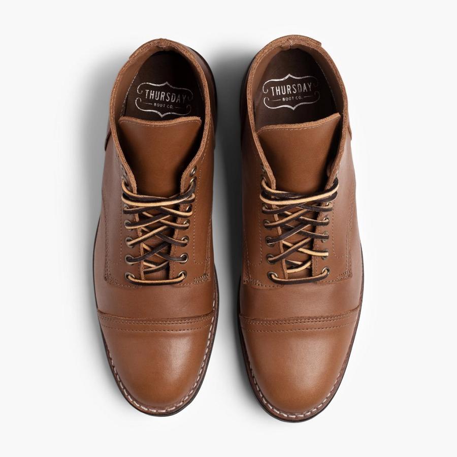 Brown Thursday Vanguard Leather Men's Lace Up Boots | SG129FDN