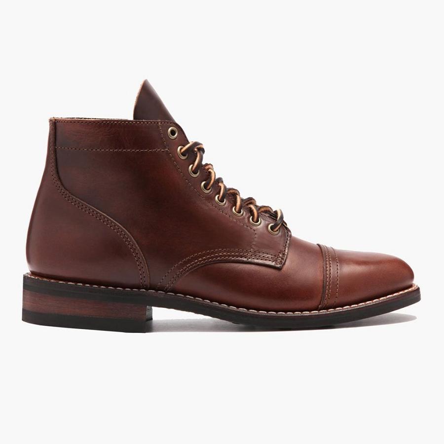 Burgundy Thursday Vanguard Leather Men's Lace Up Boots | SG131SGL