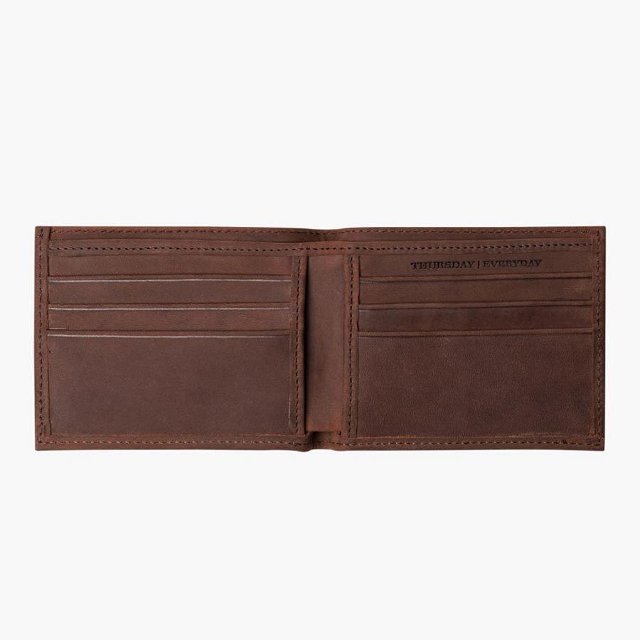 Coffee Thursday Bifold Leather Men's Wallets | SG180GSO