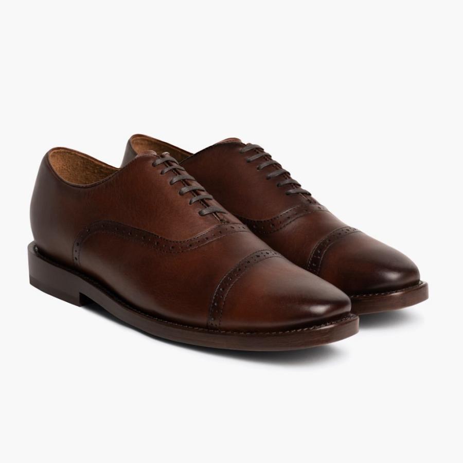 Coffee Thursday Broadway Leather Men\'s Dress Shoes | SG242TCE