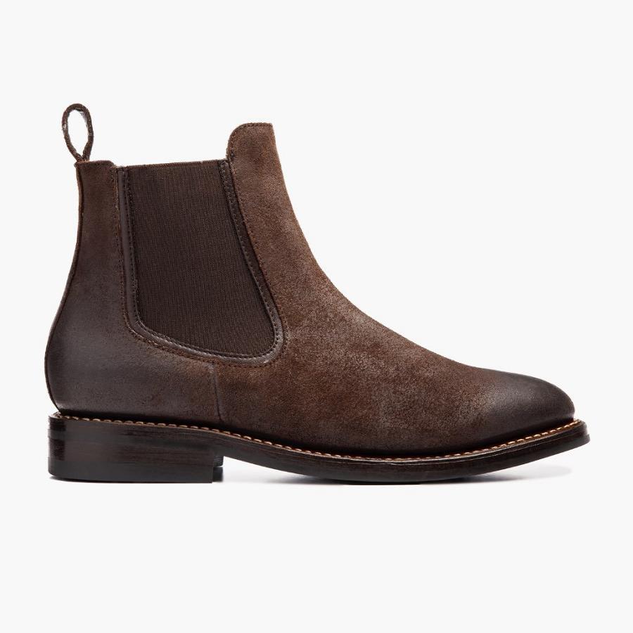 Coffee Thursday Duke Suede Men's Chelsea Boots | SG28AHK