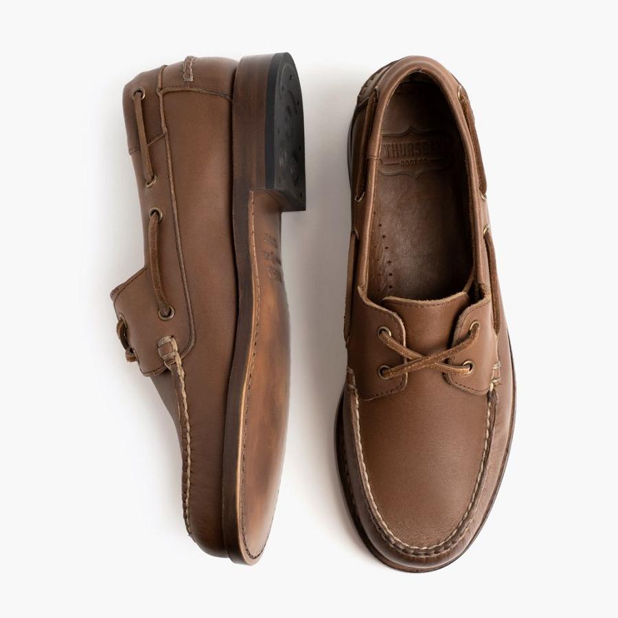 Coffee Thursday Handsewn Leather Classic Men's Loafers | SG266UZG