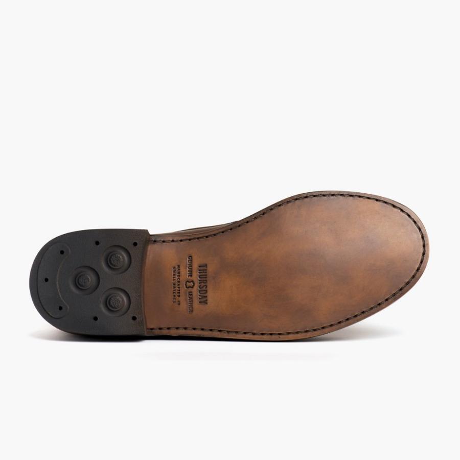 Coffee Thursday Handsewn Leather Classic Men's Loafers | SG266UZG