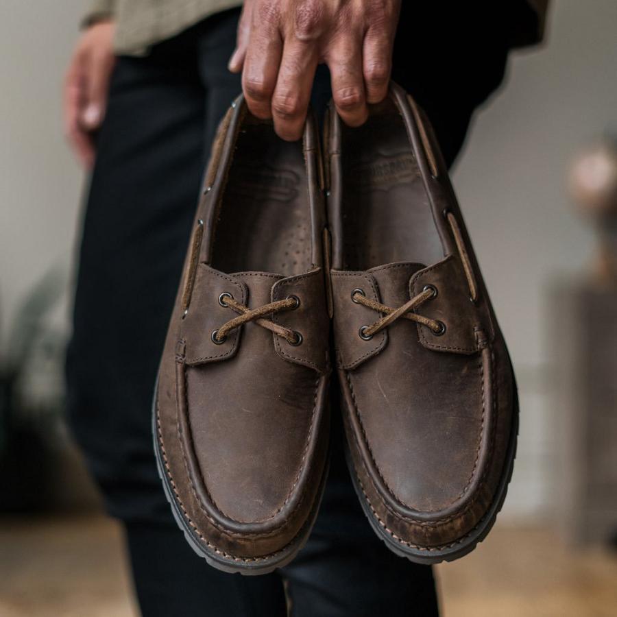 Coffee Thursday Handsewn Leather Men's Loafers | SG264OKI