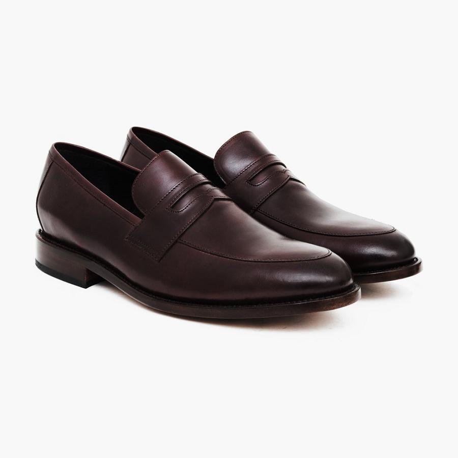 Coffee Thursday Lincoln Leather Men's Dress Shoes | SG254LIS