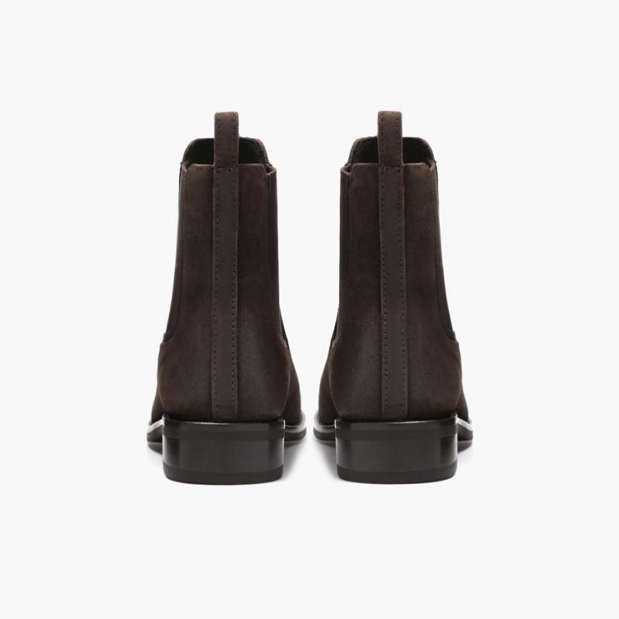 Dark / Brown Thursday Duchess Suede Women's Chelsea Boots | SG370UZG