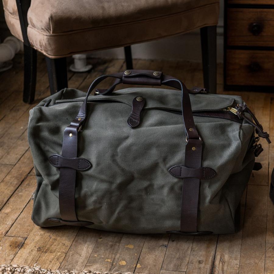 Green Thursday Rugged Twill Duffle Leather Men's Bags | SG291ILH