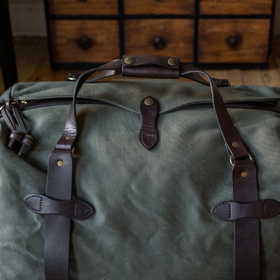 Green Thursday Rugged Twill Duffle Leather Men's Bags | SG291ILH