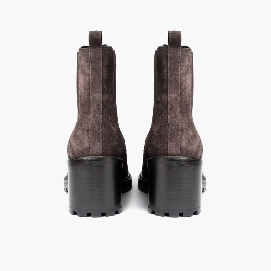 Grey Thursday Knockout Suede Women's Chelsea Boots | SG378NWY