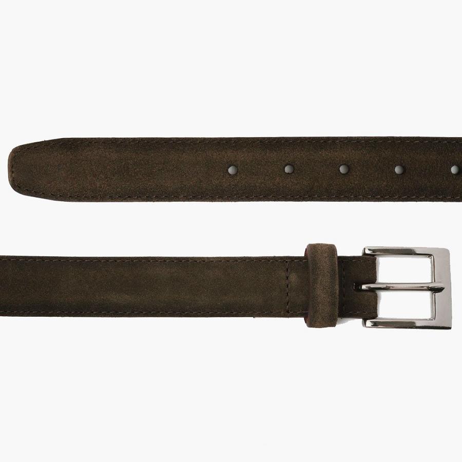 Olive Thursday Classic Suede Men's Belts | SG341PJJ