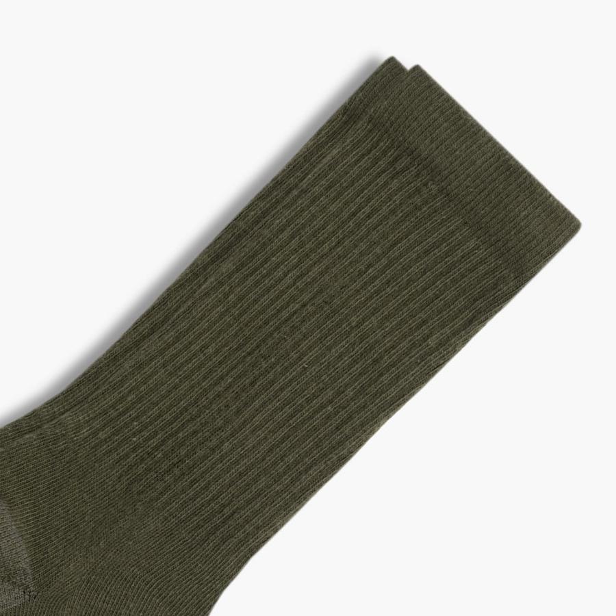 Olive Thursday Sodello Classic Crew Cotton Men's Socks | SG331ZUT