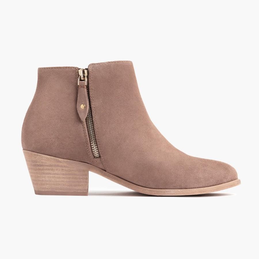 Rose / Brown Thursday Downtown Suede Women's Boots | SG390DFM5