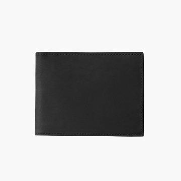 Black Thursday Bifold Leather Men's Wallets | SG179HAP