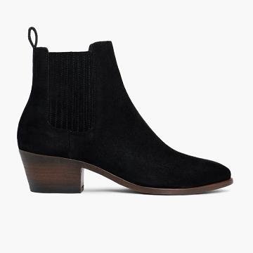 Black Thursday Dreamer Suede Women's Booties | SG382XYU