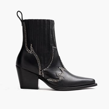 Black Thursday Icon Leather Women's Chelsea Boots | SG373RVD